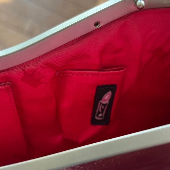 Elaine Turner Designs Hot Pink Croc-Embossed Frame Clutch - Picture 7 of 7